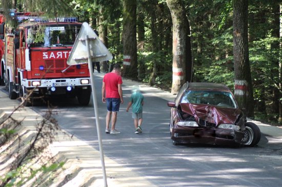 Wypadek w Krałowie. Interweniował śmigłowiec LPR [Foto]