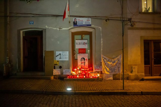 Protest przebiegł spokojnie i bez konieczności interwencji policji.  
