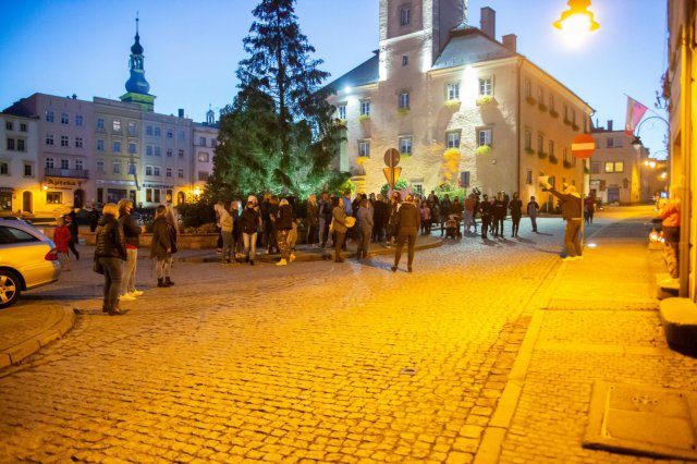 Protest przebiegł spokojnie i bez konieczności interwencji policji.  