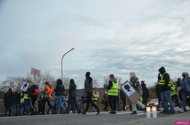 Protest zabezpieczali funkcjonariusze policji.