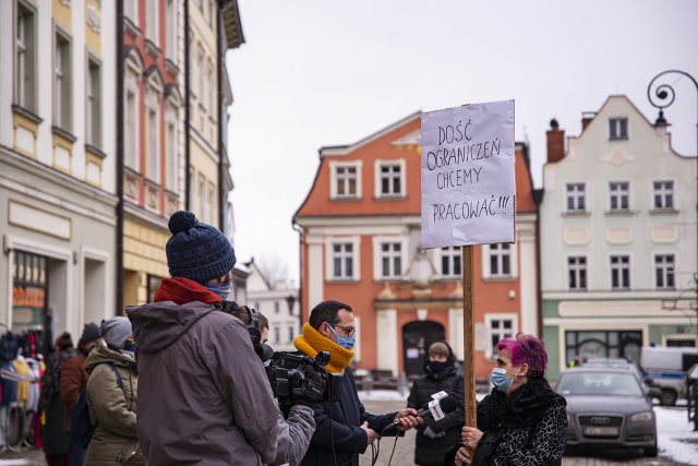 Przedstawiciele branż: turystycznej, hotelarskiej i gastronomicznej po raz kolejny wzięli udział w proteście