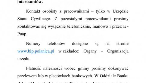 Z powodu trudnej sytuacji związanej z kolejnymi zachorowaniami burmistrz Polanicy-Zdroju podjął decyzję o zamknięciu urzędu do 12 marca.