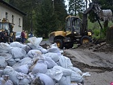 Przygotowania do ewentualnej, drugiej fali podtopień w Dusznikach-Zdroju [Foto]