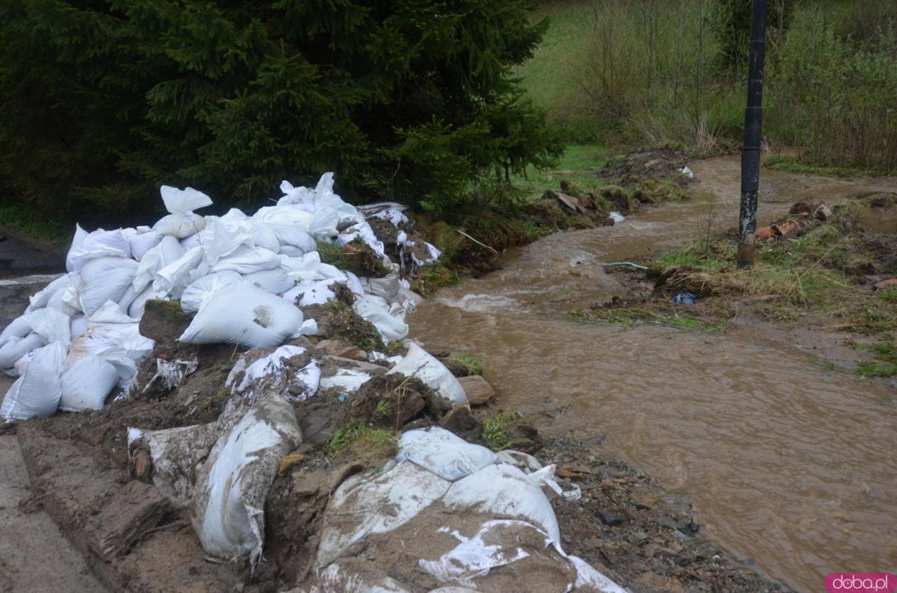 Przygotowania do ewentualnej, drugiej fali podtopień w Dusznikach-Zdroju [Foto]