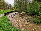 Przygotowania do ewentualnej, drugiej fali podtopień w Dusznikach-Zdroju [Foto]