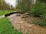 Przygotowania do ewentualnej, drugiej fali podtopień w Dusznikach-Zdroju [Foto]