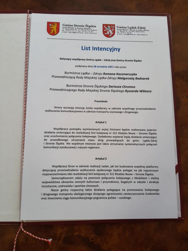 Gminy Lądek-Zdrój i Stronie Śląskie przeciw wykluczeniu komunikacyjnemu