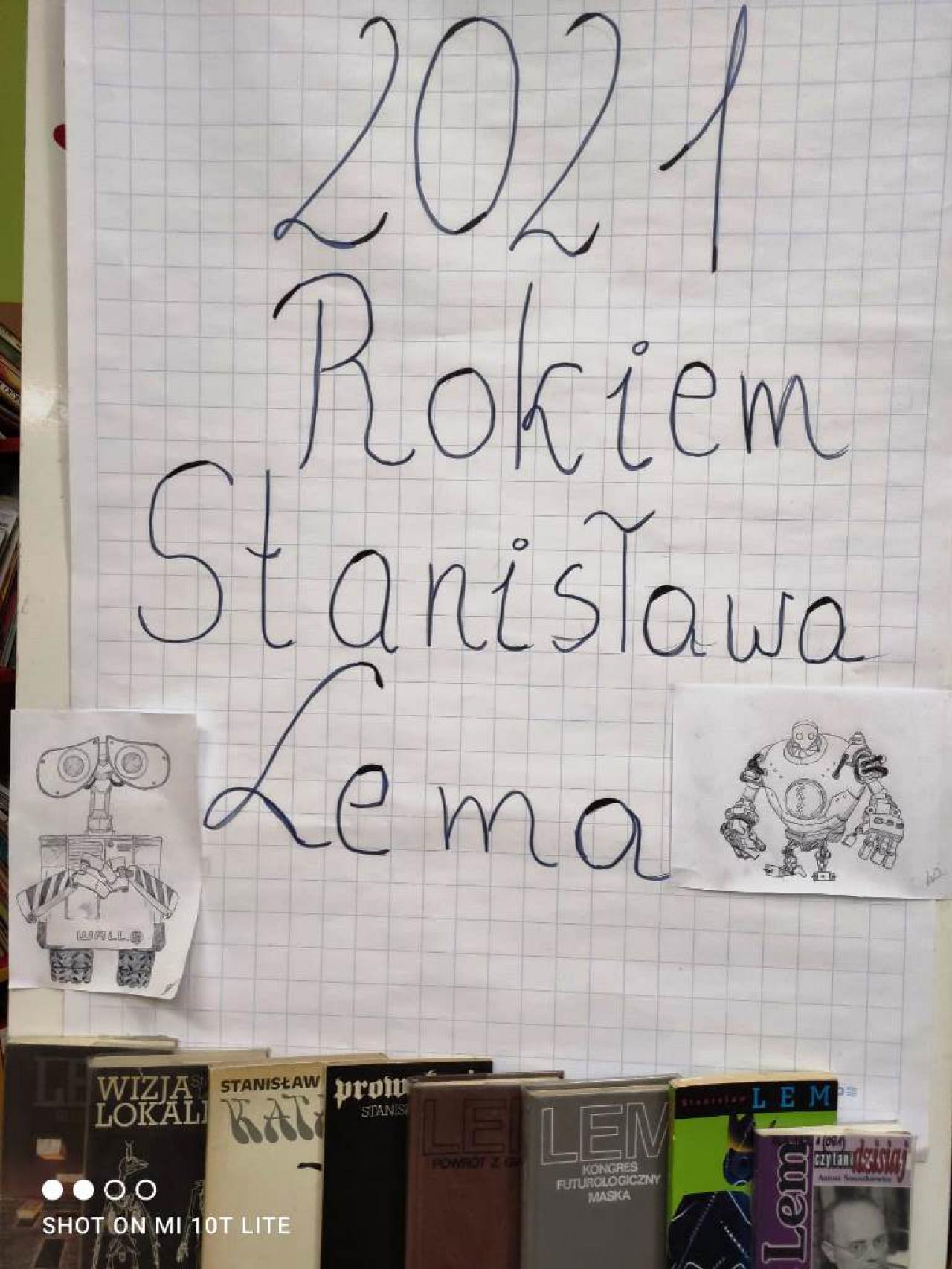 Lekcja biblioteczna z Patronem Roku 2021 – Stanisławem Hermanem Lemem