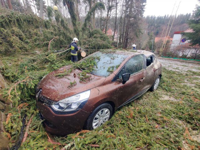 Zerwane poszycia dachowe, połamane drzewa i uszkodzone auta [Foto]