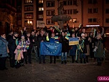 Kłodzko solidarne z Ukrainą. Pod kłodzkim ratuszu odbył się protest przeciwko wojnie [Foto]