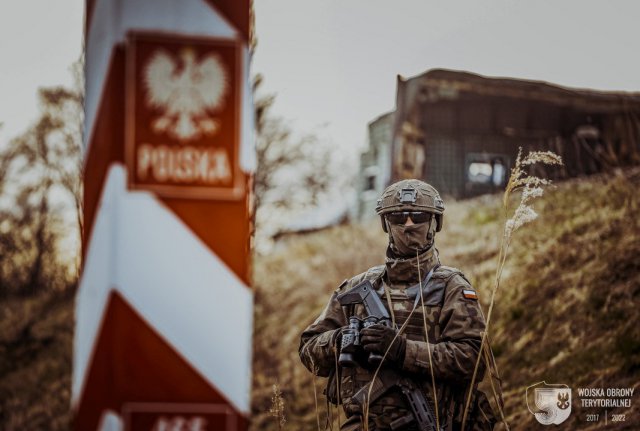 Polsko – białoruska granica chroniona przez żołnierzy 16 DBOT
