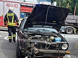 Zdarzenie osobówki z samochodem ciężarowym na DK-8 [Foto]