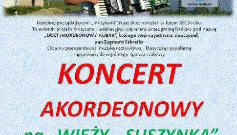 Koncert akordeonowy na wieży Suszynka 