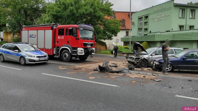 Zderzenie na ul. Kościuszki w Kłodzku [Foto]