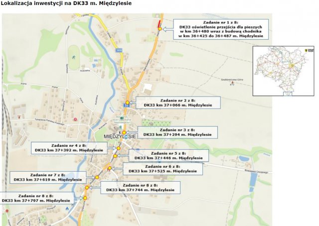 GDDKiA doświetli przejścia dla pieszych na drogach krajowych. W Międzylesiu i Szalejowie Górnym wybudowane zostaną chodniki