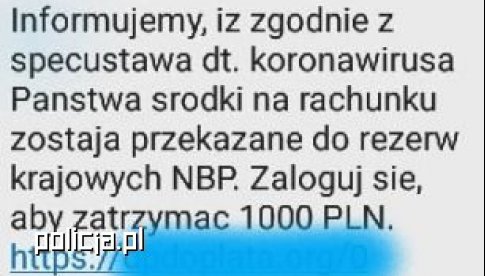 Policja ostrzega przed oszustami w związku z 