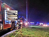 Pożar w Kudowie-Zdroju, w części Brzozowie, 26.11.2022