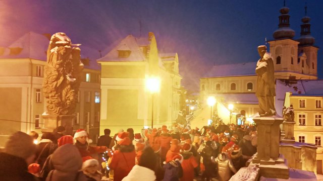 Kłodzko, kręcenie teledysku 14.12.2022