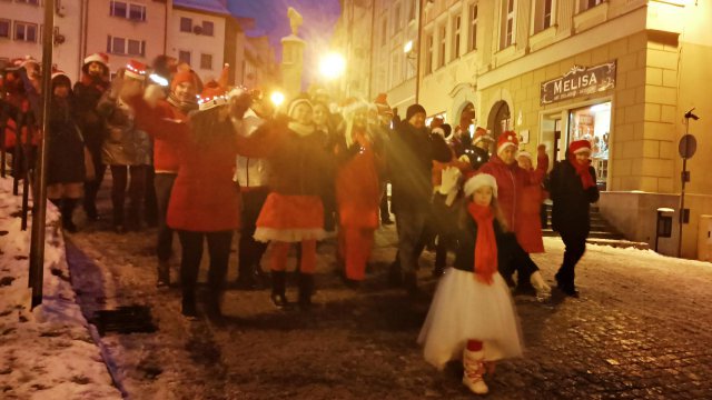 Kłodzko, kręcenie teledysku 14.12.2022