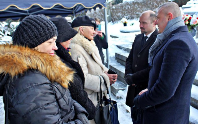 Odsłonięcie nagrobka Romana Krużaka, 18.12.2022 Polanica-Zdrój