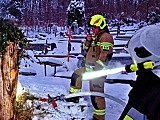 Interwencja strazaków na cmentarzu, 17.12.2022 Duszniki-Zdrój