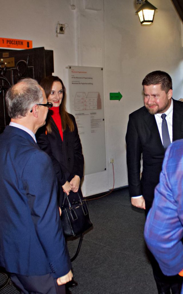 Aleš Michl w Muzeum Papiernictwa, 3.1.2022 Duszniki-Zdrój