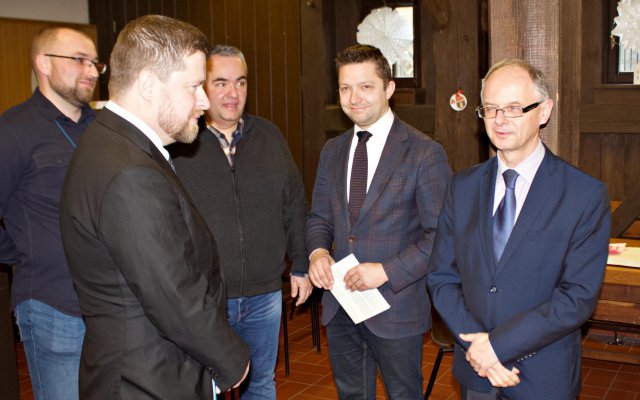 Aleš Michl w Muzeum Papiernictwa, 3.1.2022 Duszniki-Zdrój