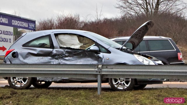 Wypdek na DK33. Bystrzyca Kłodzka, 13.2.2023