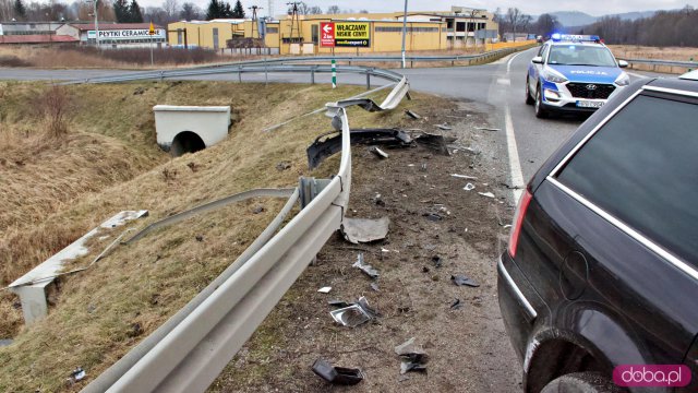 Wypdek na DK33. Bystrzyca Kłodzka, 13.2.2023