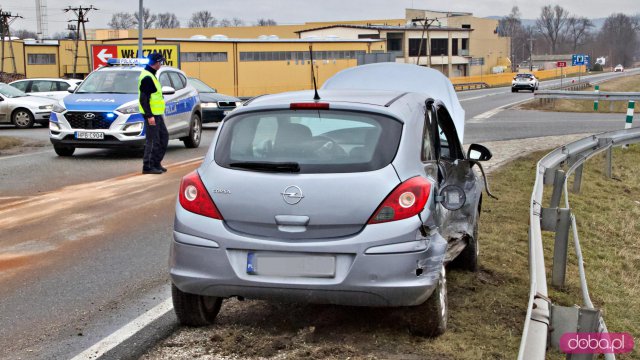 Wypdek na DK33. Bystrzyca Kłodzka, 13.2.2023
