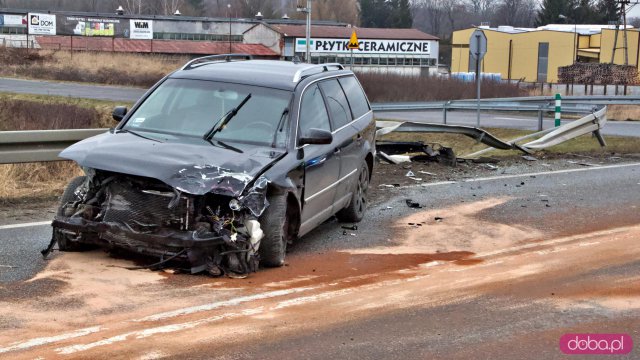 Wypdek na DK33. Bystrzyca Kłodzka, 13.2.2023