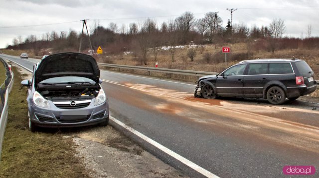 Wypdek na DK33. Bystrzyca Kłodzka, 13.2.2023