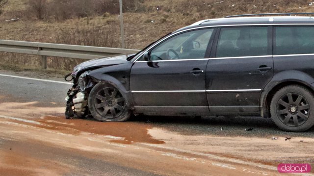 Wypdek na DK33. Bystrzyca Kłodzka, 13.2.2023