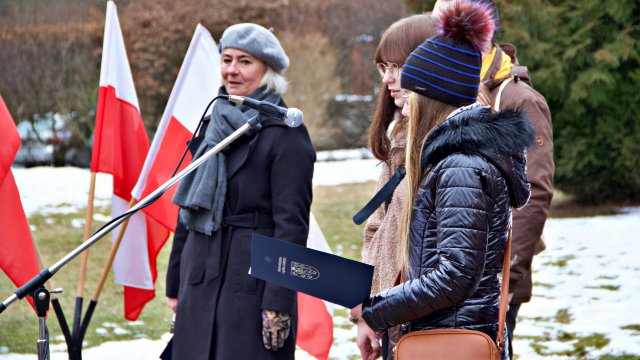 Odłonięcie tablicy poświęconej Wiesławowi Mikicie, Lądek-Zdrój 5.3.2023