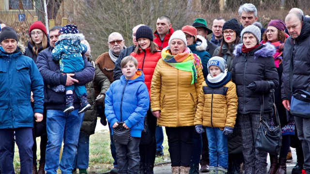 Odłonięcie tablicy poświęconej Wiesławowi Mikicie, Lądek-Zdrój 5.3.2023