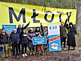 Protest przeciwko budowie elektrowni w Młotach, 26.3.2023