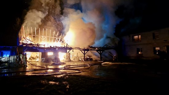 Pożar stodoły, Ołdrzychowice Kłodzkie 9.4.2023