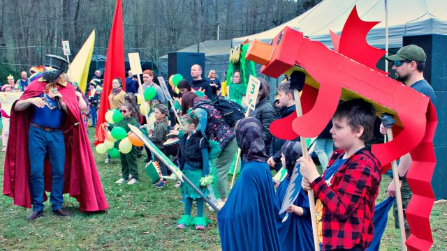 Lądek-Zdrój 23.4.2023, Dzień św. Jerzego, patrona miasta.