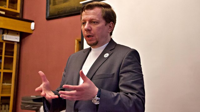 Wykład dr. Krzysztofa Łagojdy w Muzeum Ziemi Kłodzkiej, 21.4.2023