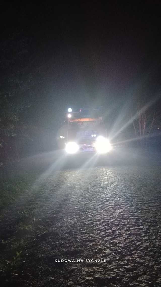 Kudowa-Zdrój, spalone auto 2.5.2023