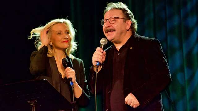 Zbigniew Zamachowski z Izą Połońską w Polanicy-Zdroju, 19.5.2023