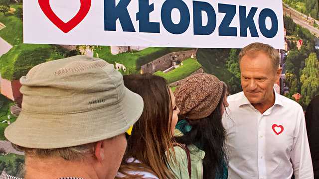 Donald Tusk w Kłodzku, 19.6.2023