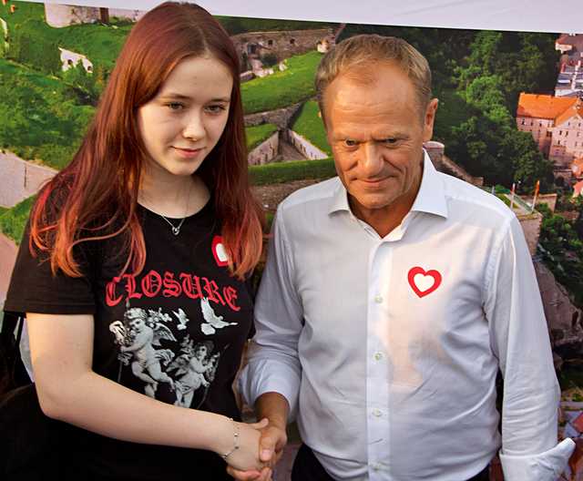 Donald Tusk w Kłodzku, 19.6.2023