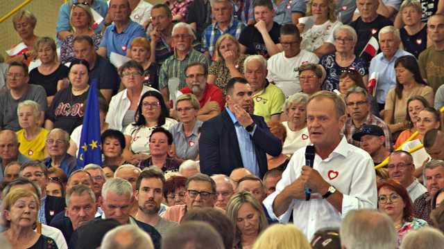 Donald Tusk w Kłodzku, 19.6.2023