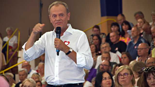 Donald Tusk w Kłodzku, 19.6.2023