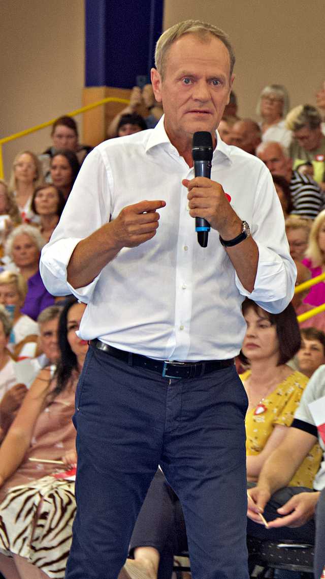 Donald Tusk w Kłodzku, 19.6.2023