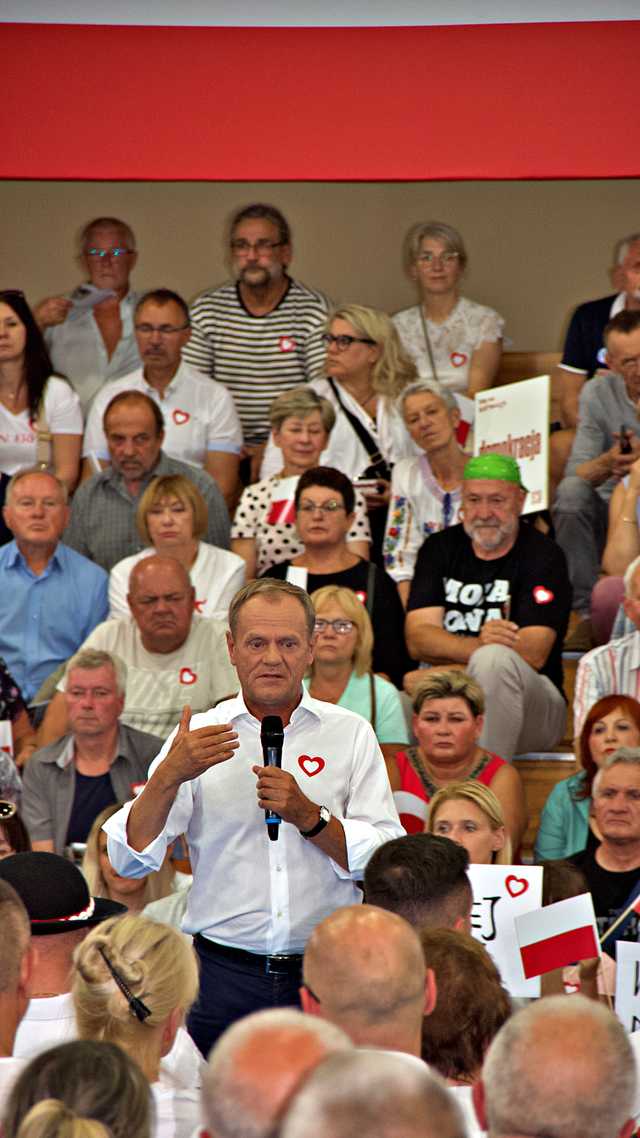 Donald Tusk w Kłodzku, 19.6.2023