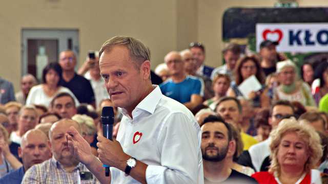 Donald Tusk w Kłodzku, 19.6.2023