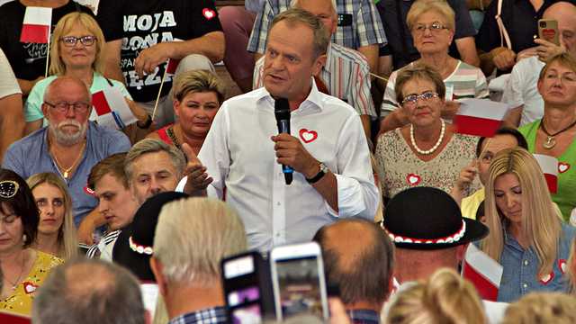 Donald Tusk w Kłodzku, 19.6.2023