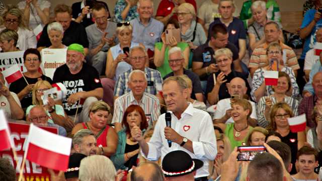 Donald Tusk w Kłodzku, 19.6.2023